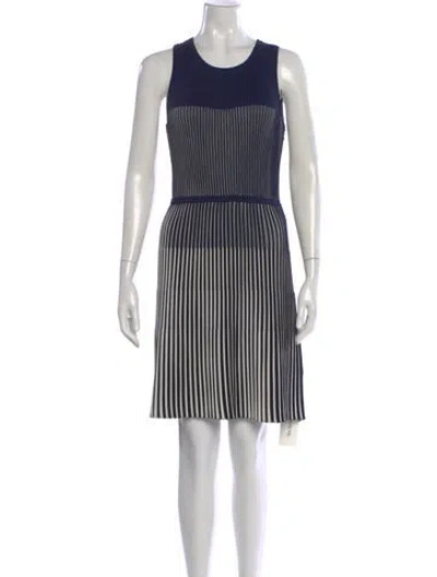 Pre-owned Milly Striped Mini Dress In Multi