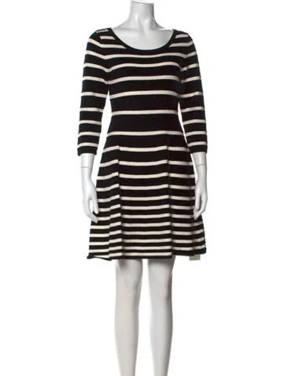 Pre-owned Milly Striped Mini Dress In Multi