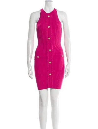Pre-owned Milly Striped Mini Dress W/ Tags In Pink