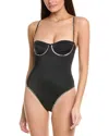 Milly Studded Underwire One-piece In Black