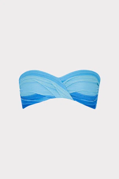 Milly Sunset Stripe Twist Bandeau Top