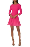 Milly Tabitha Rib Minidress In Pink