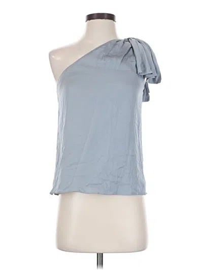 Pre-owned Milly Tank Top Blue One Shoulder Neckline Tops