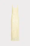Milly Tatum Stretch Sequins Maxi Dress In Yellow
