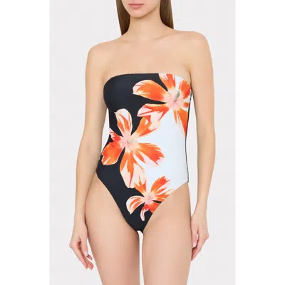 Milly Tropical Flame One-piece Swimsuit In Multi