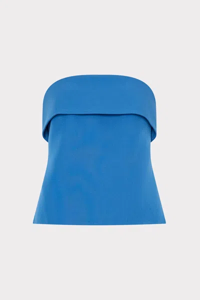 Milly Tuala Cady Sleeveless Top In Blue
