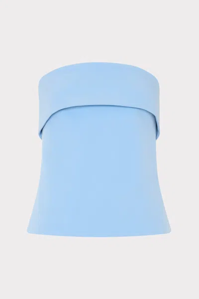 Milly Tuala Cady Sleeveless Top In Blue