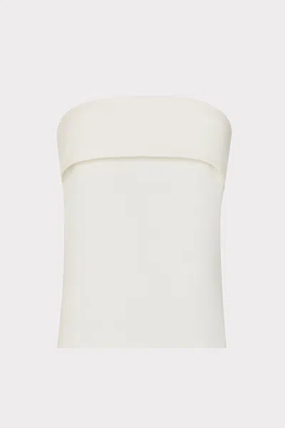 Milly Tuala Cady Sleeveless Top In Ecru