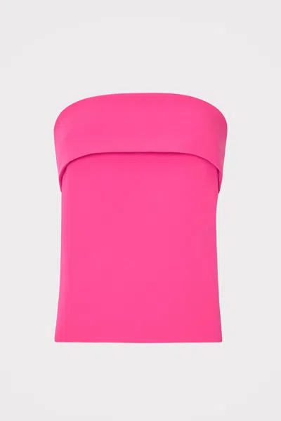 Milly Tuala Cady Sleeveless Top In Fuchsia