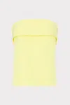 Milly Tuala Cady Sleeveless Top In Yellow