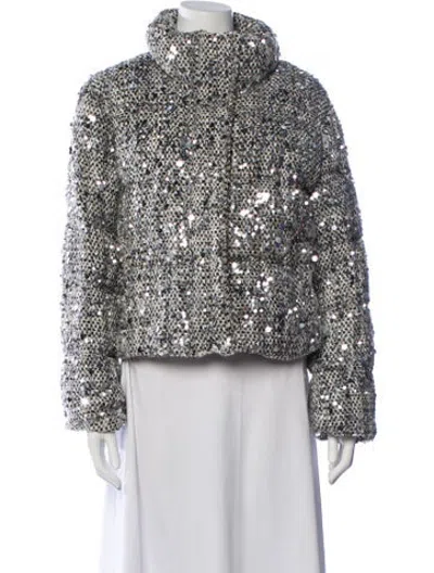 Pre-owned Milly Tweed Pattern Jacket In Multicolor