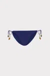 Milly Two Tone Rope Bikini Bottom In Blue