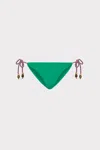 Milly Two Tone Rope Bikini Bottom In Green