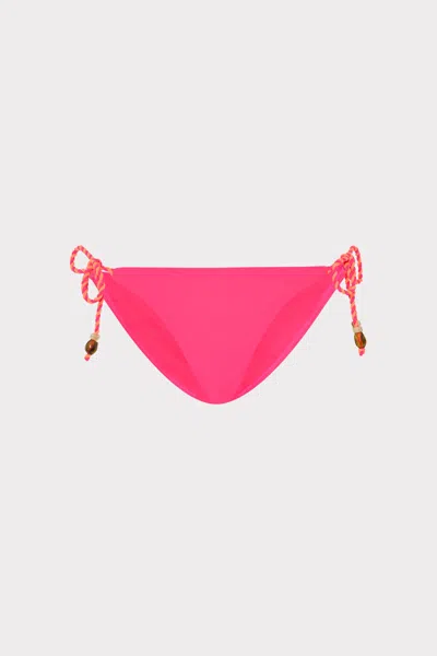 Milly Two Tone Rope Bikini Bottom In Pink