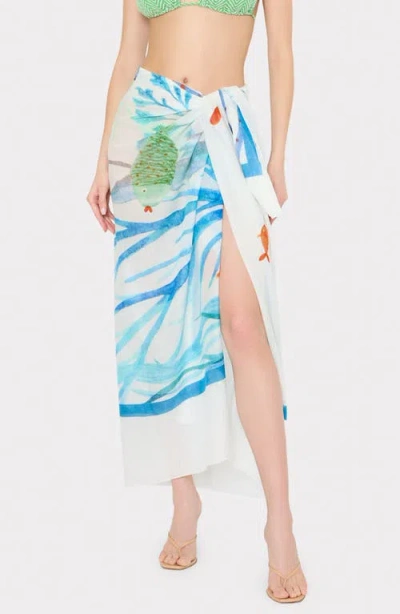 Milly Under The Ocean Cover-up Sarong In Multi