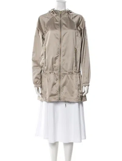 Pre-owned Milly Utility Jacket In Neutral