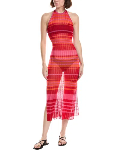 Milly Variegated Stripe Dress In Multi