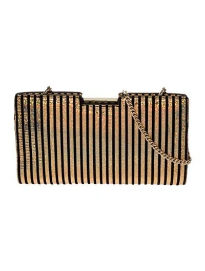 Pre-owned Milly Vegan Suede Clutch In Neutral