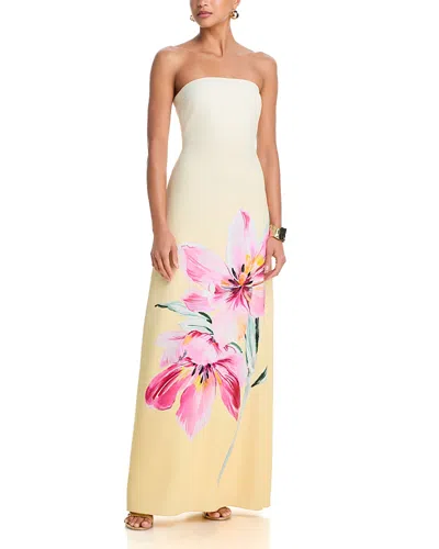 Milly Vera Strapless Dress In Black