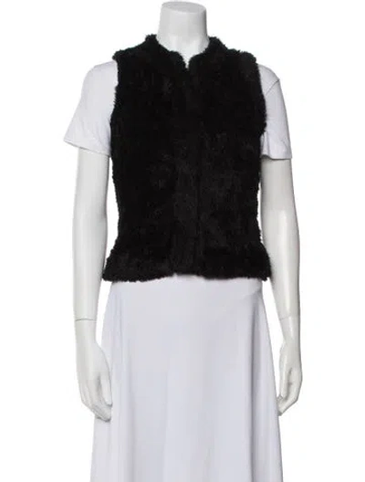 Pre-owned Milly Vest In Black