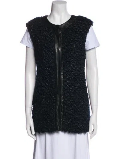 Pre-owned Milly Vest In Black