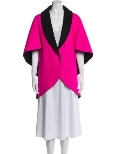 Pre-owned Milly Virgin Wool Jacket In Pink