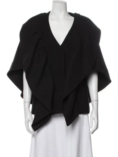 Pre-owned Milly Virgin Wool Jacket W/ Tags In Black