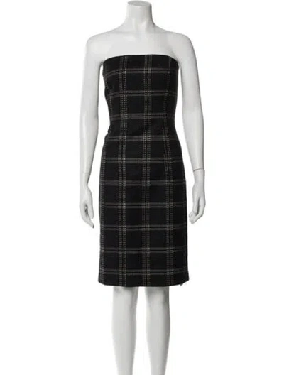 Pre-owned Milly Virgin Wool Long Dress In Blue