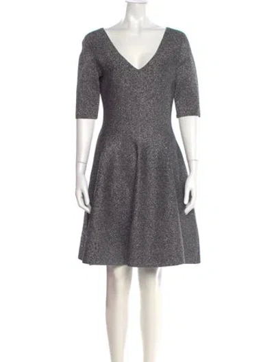 Pre-owned Milly V-neck Knee-length Dress