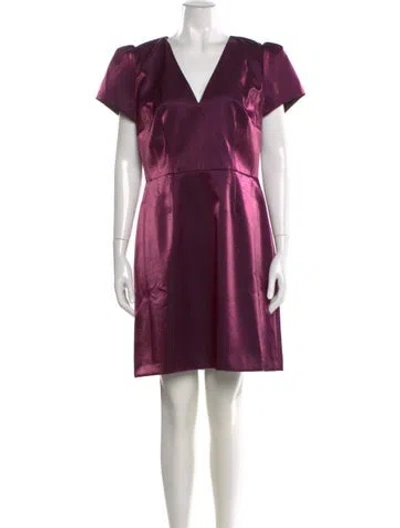 Pre-owned Milly V-neck Mini Dress W/ Tags