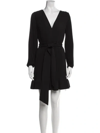 Pre-owned Milly V-neck Mini Dress W/ Tags In Blue