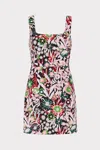 Milly Wildflower Sequin Mini Dress In Multi