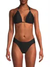 Milly Women's Bardot Halter Bikini Top In Brown