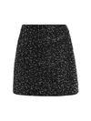 Milly Aya Beaded Feather Cuff Jacket In Black