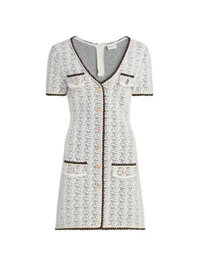 Milly Women's Braided-trim Tweed Minidress