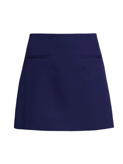 Milly Women's Cady Miniskirt In Navy