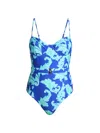 Milly Canopee Belted One Piece In Multi