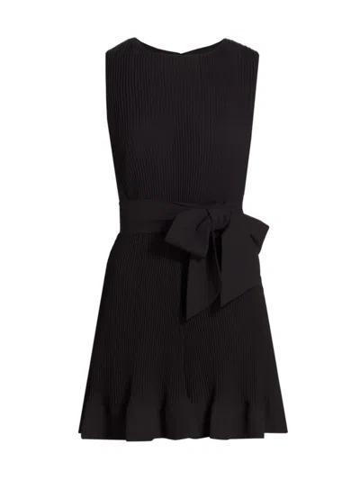 Milly Women's Carreen Pleated Dress In Black
