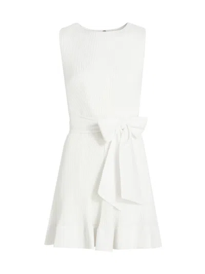 Milly Women's Carreen Pleated Dress In White