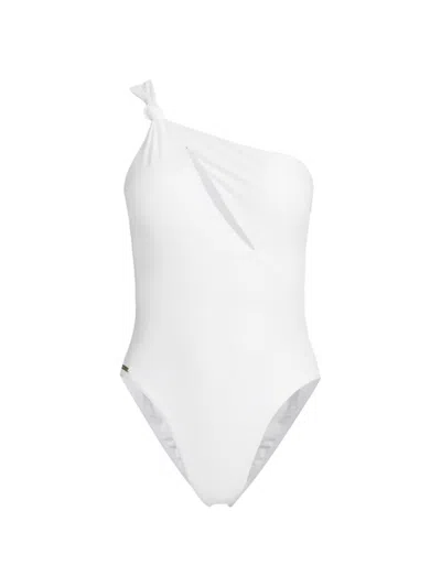 Milly Women's Carvico Vita One-shoulder One-piece Swimsuit In White