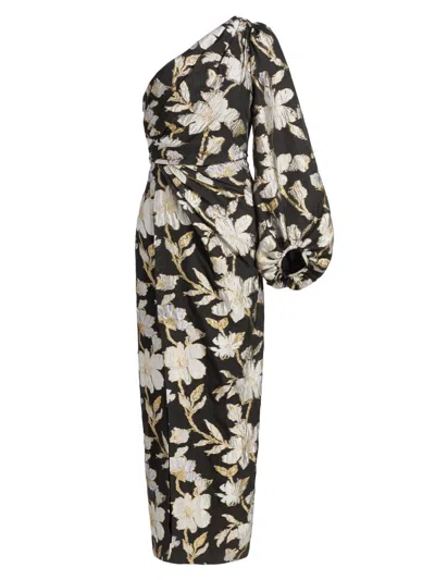 Milly Women's Cher Floral Jacquard Maxi Dress In Multi