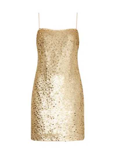 Milly Women's Colette Dotted Sequin Minidress In Gold