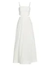 MILLY WOMEN'S CROSBY BUTTERFLY EYELET CUT-OUT MAXI DRESS