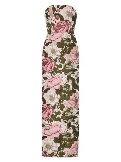 Milly Women's Ella Floral Jacquard Maxi Dress In Multi