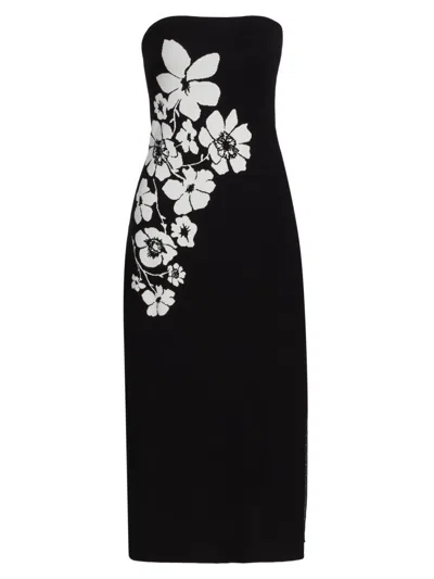 Milly Women's Floral Knit Minidress In Multi