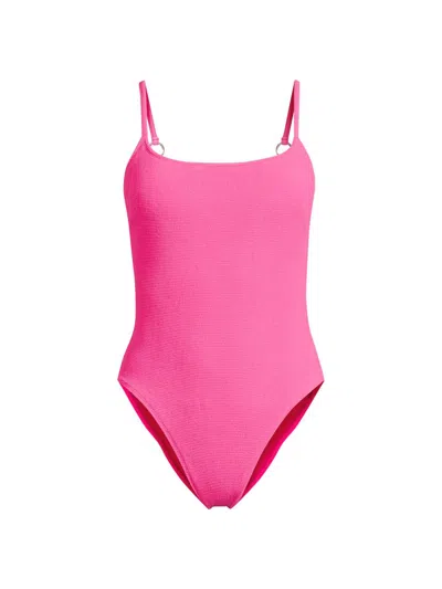 Milly Women's Grace Solid One-piece Swimsuit In Pink