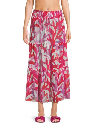 Milly Women's Jem Under The Sea Cover-up Skirt In Multi