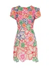 MILLY WOMEN'S KYLA FLORAL-EMBROIDERED MINIDRESS