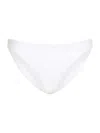 Milly Margot Solid Texture Bikini Bottom In White