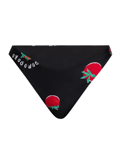 Milly Women's Margot Pomodoro Bikini Bottom In Black